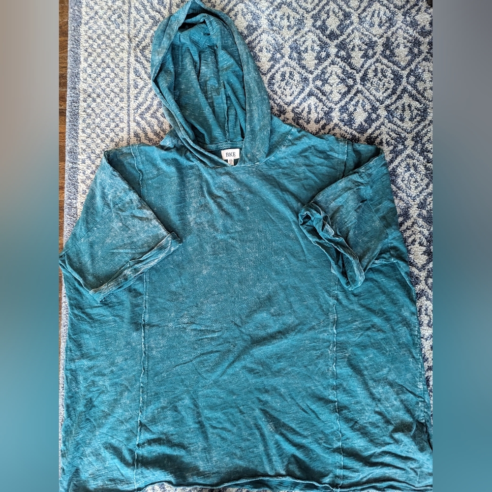 BKE hooded T-shirt, Size XL, Color Dark Teal